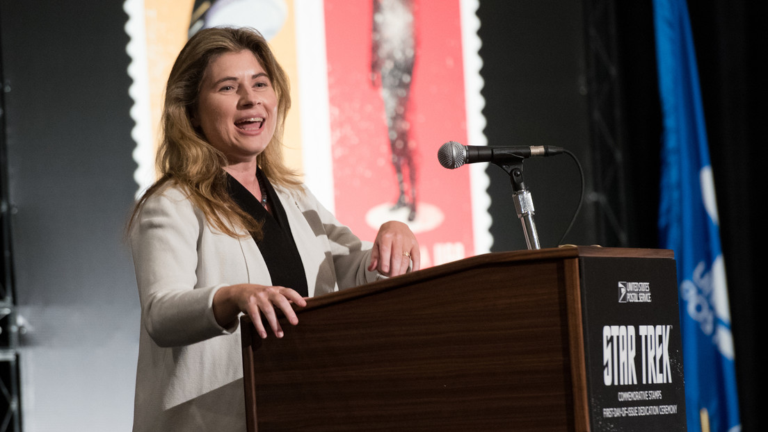 Michelle Thaller en un evento en el Centro de Convenciones Jacob K. Javits, en Nueva York.