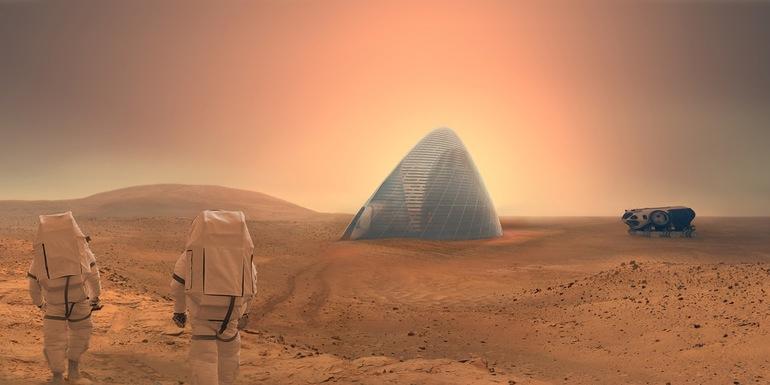 Así será el hogar del hombre en Marte-0